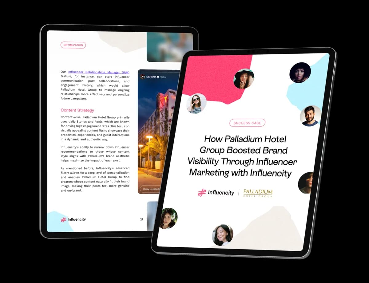 Palladium hotels boosted bookings with influencer campaigns