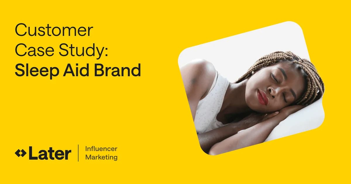 Sleep brand hits 17.1% engagement with micro-influencers
